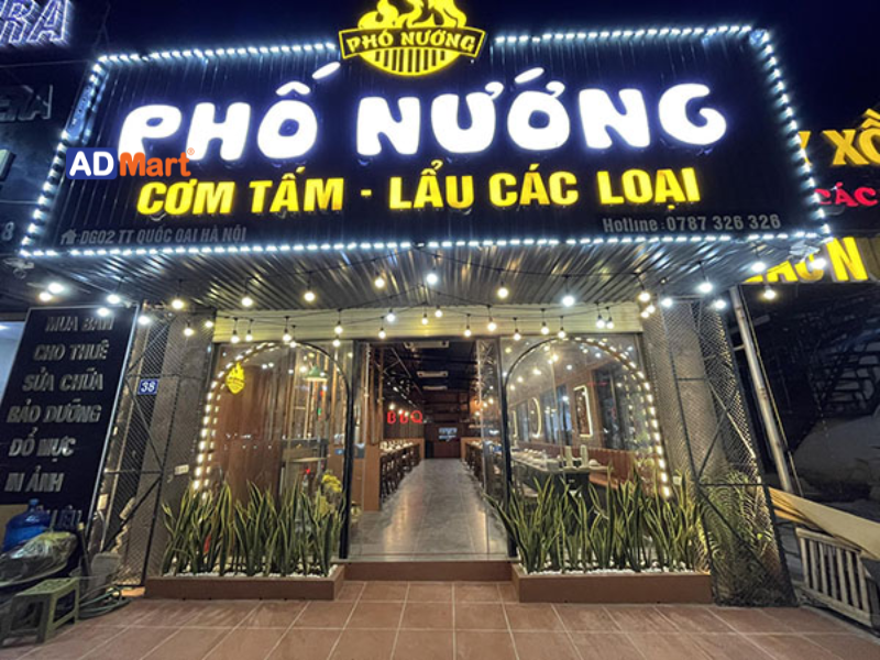 Bảng hiệu đồ nướng là gì? Vật tư quan trọng quyết định chất lượng bảng hiệu