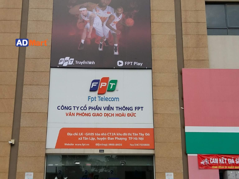 Các mẫu bảng hiệu FPT được sử dụng phổ biến hiện nay