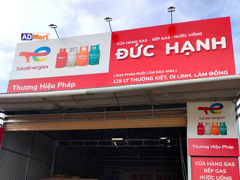 Các loại bảng hiệu gas phổ biến