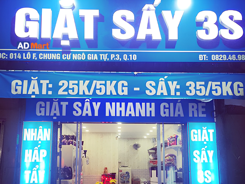 Bảng hiệu giặt sấy là gì?