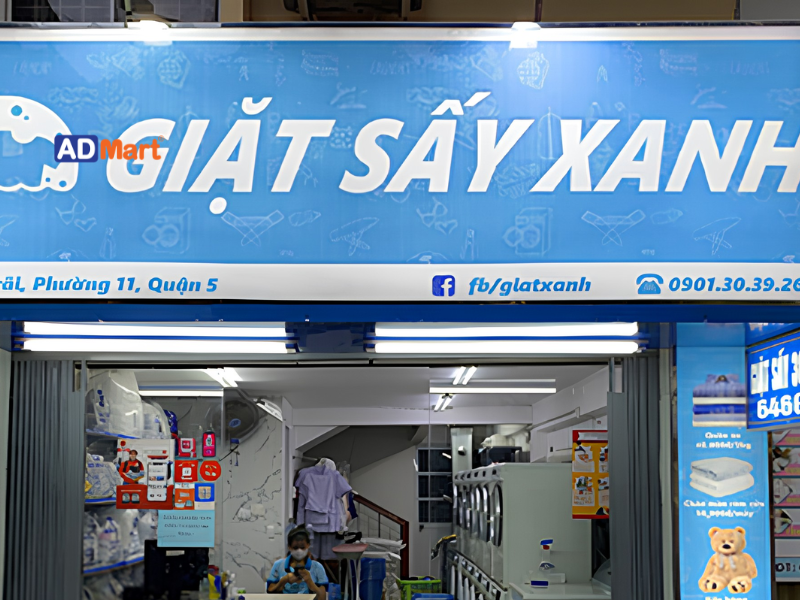 Một số mẫu bảng hiệu giặt sấy