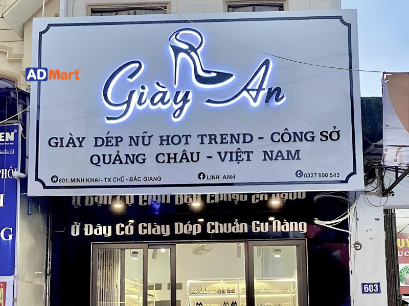 Bảng hiệu giày dép là gì?