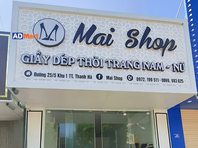 Một số mẫu bảng hiệu giày dép