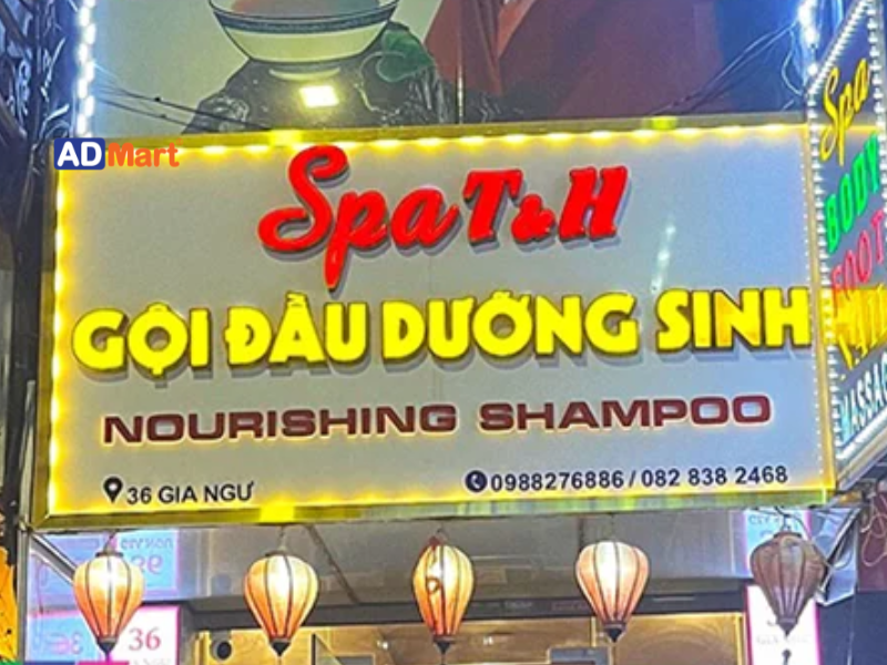 Bảng hiệu gội đầu dưỡng sinh là gì?