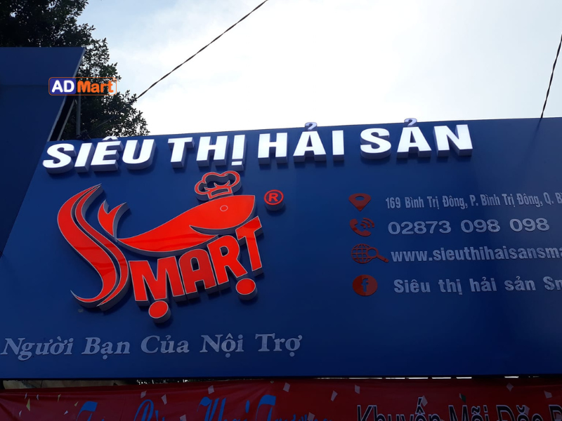 Các loại biển hiệu quảng cáo hải sản
