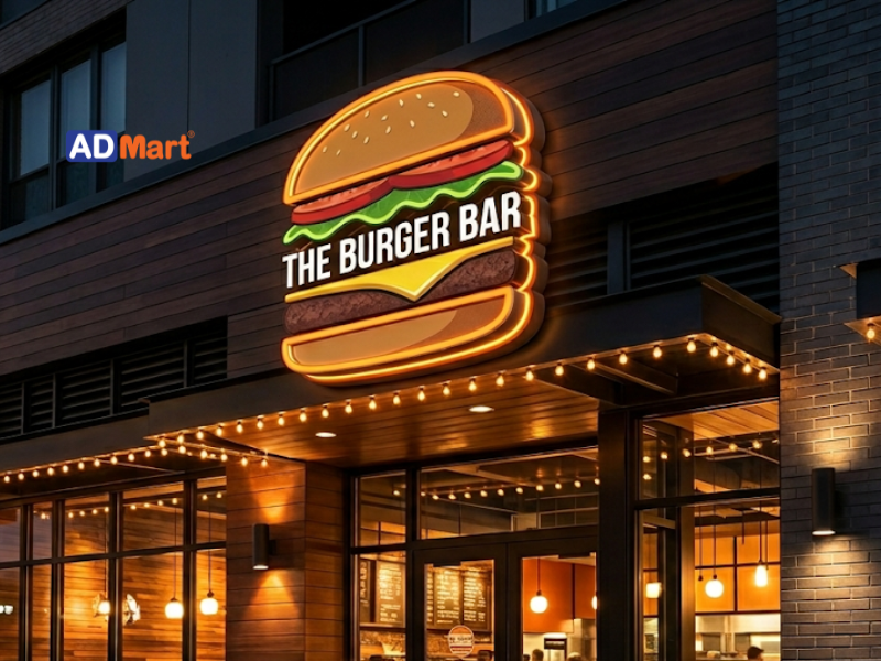 Một số mẫu bảng hiệu hamburger được ưa chuộng hiện nay
