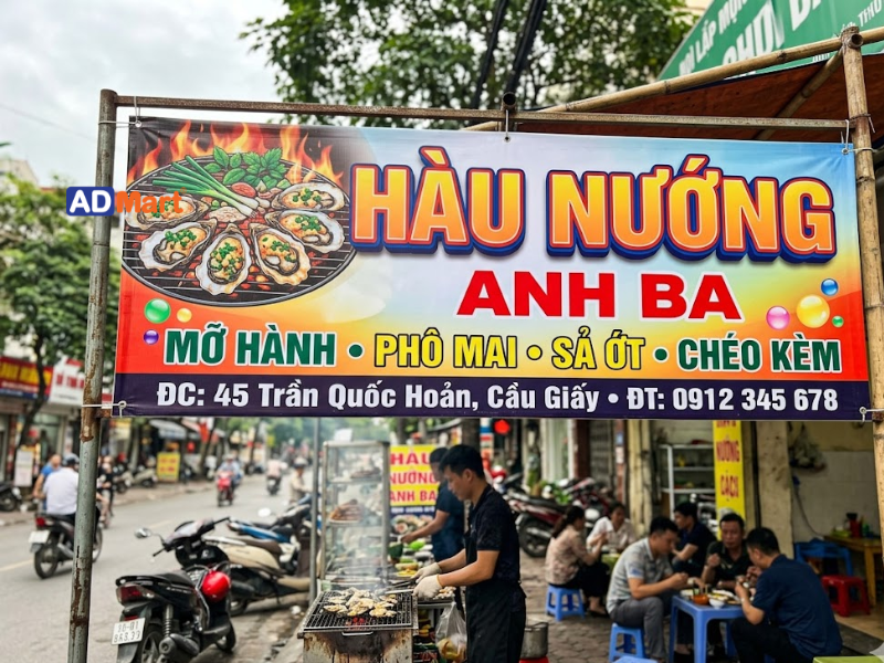 Các mẫu bảng hiệu hàu nướng được ưa chuộng hiện nay