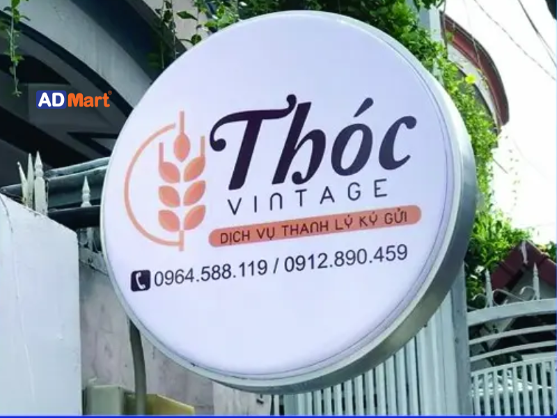 Bảng hiệu hộp đèn tròn là gì?