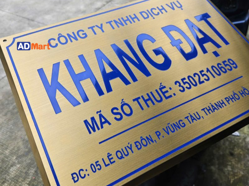 Bảng Hiệu Inox Vàng Đẹp, Sang Trọng, Bền Bỉ
