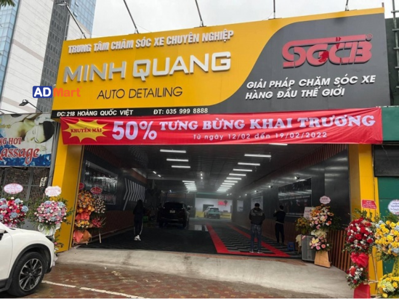 Một số lưu ý khi làm bảng hiệu khai trương