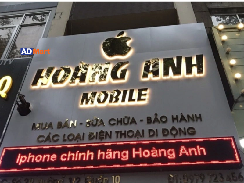 Bảng hiệu cửa hàng điện thoại