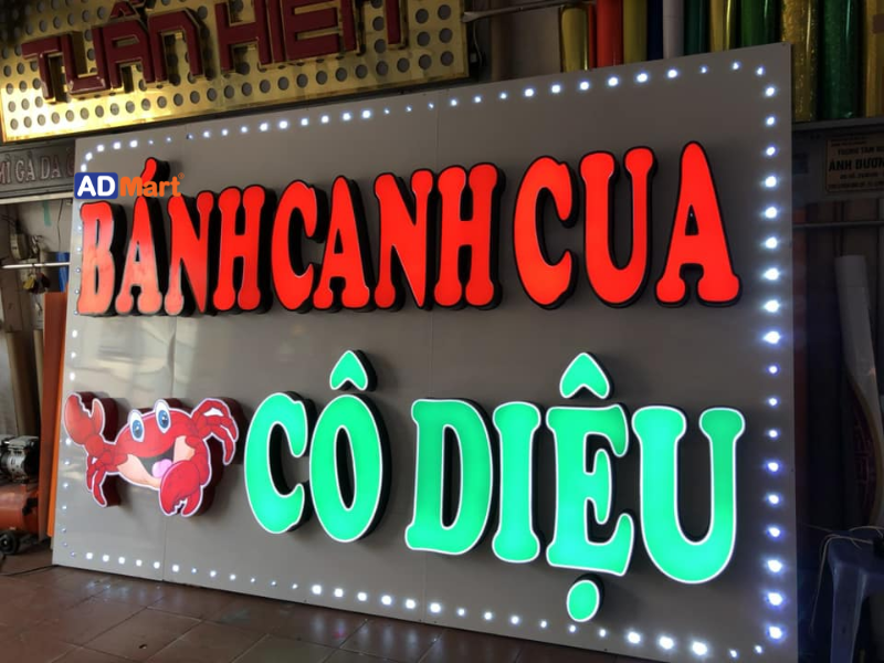 Bảng hiệu cửa hàng bánh canh