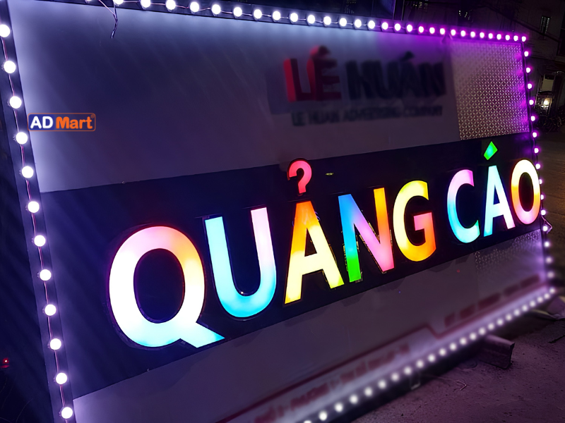 Bảng hiệu LED chữ nổi