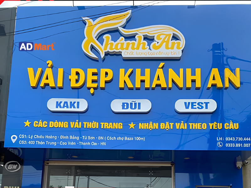Các mẫu bảng hiệu lớn được sử dụng phổ biến hiện nay