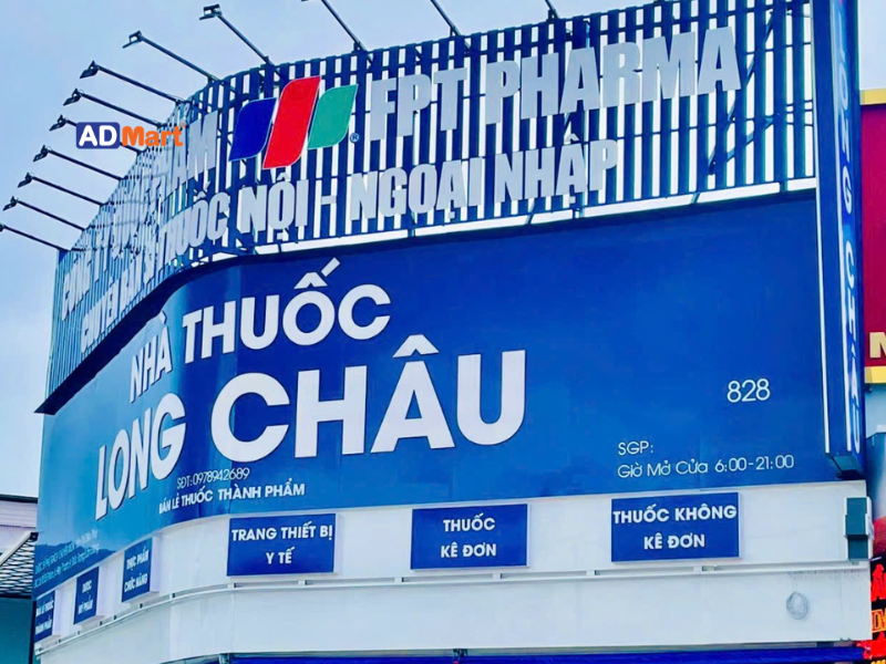 Một số loại bảng hiệu Long Châu