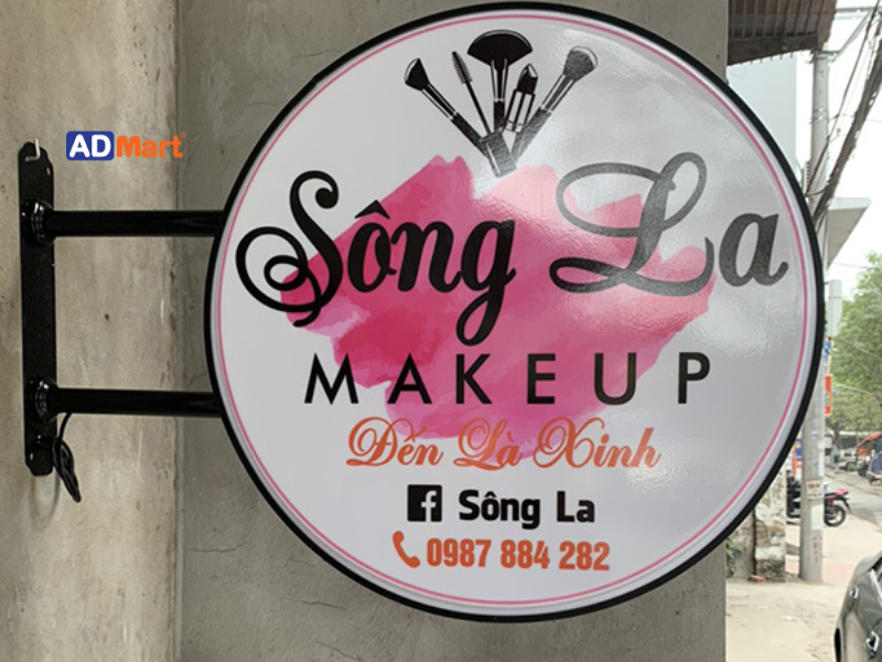Bảng hiệu makeup tròn là gì?