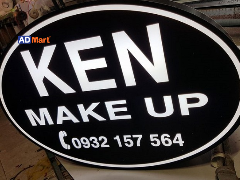 Cách lựa chọn bảng hiệu makeup tròn