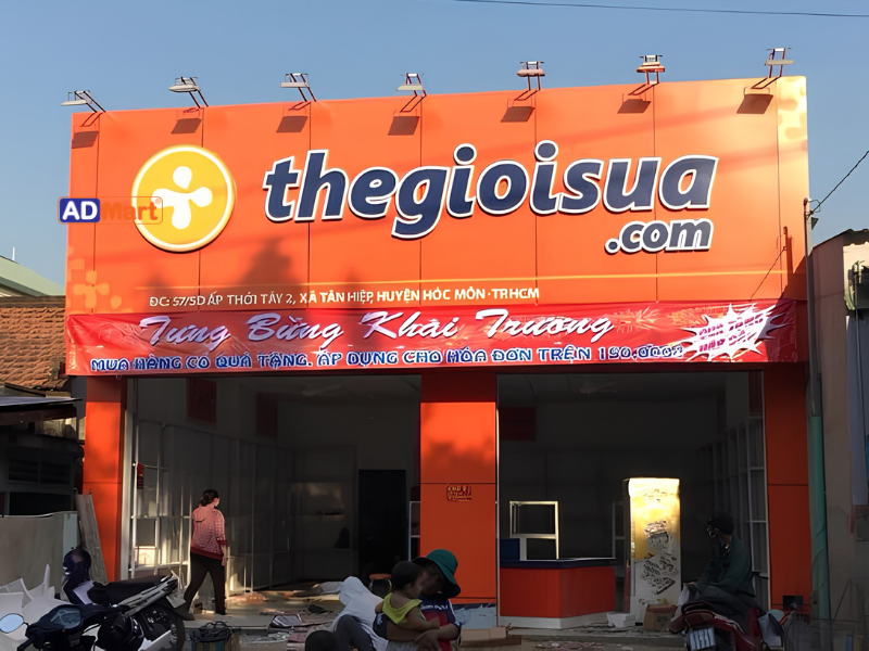 Tổng hợp các mẫu bảng hiệu màu cam bắt mắt, nổi bật thu hút