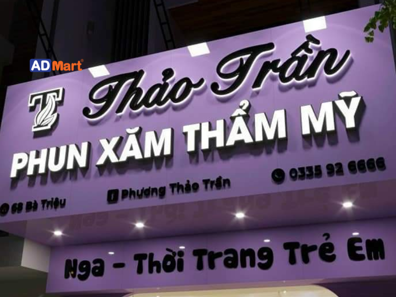 Lý do nên lựa chọn bảng hiệu màu tím