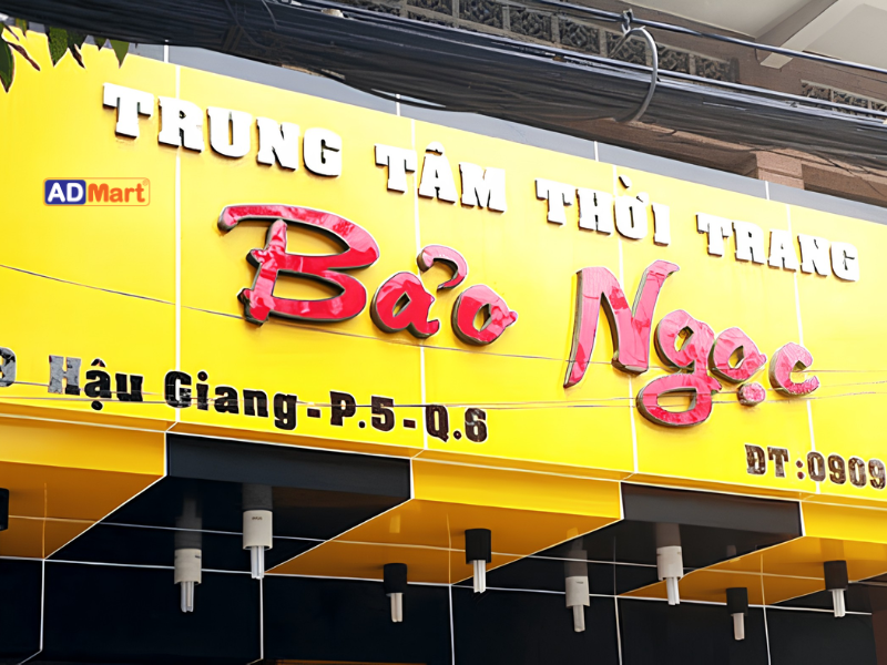 Ứng dụng của bảng hiệu nền vàng