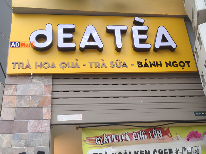 Bảng hiệu chữ nổi quán ăn