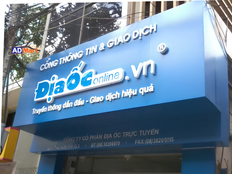 Ứng dụng của bảng hiệu màu xanh dương