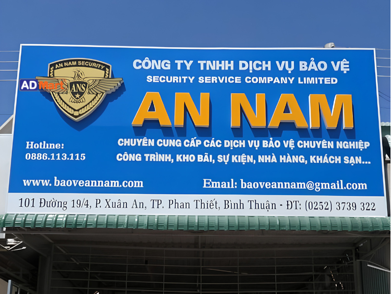 Bảng hiệu màu xanh dương đẹp – Xu hướng thiết kế thu hút 2026