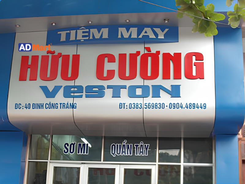 Một số loại bảng hiệu may mặc phổ biến