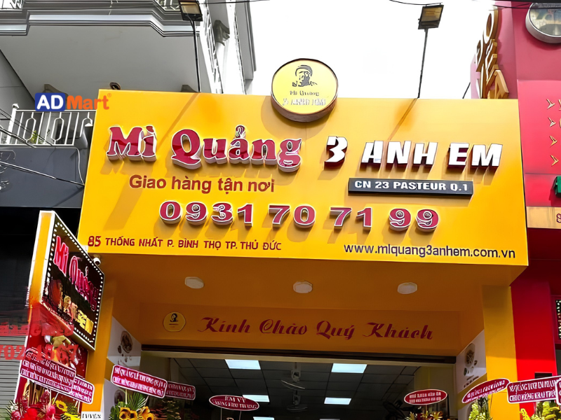 Bảng hiệu mì Quảng là gì? Một số mẫu bảng hiệu mì Quảng