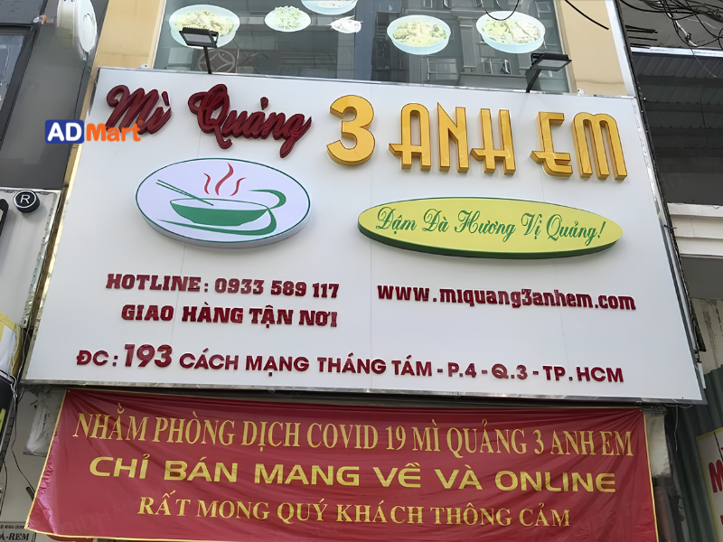 Ưu điểm khi sử dụng bảng hiệu mì Quảng