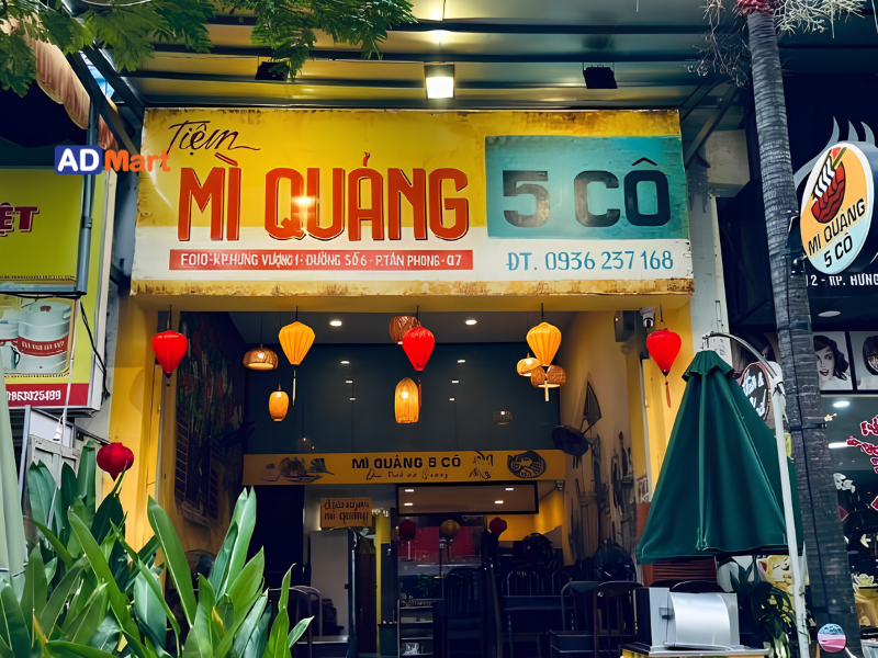 Một số mẫu bảng hiệu mì Quảng