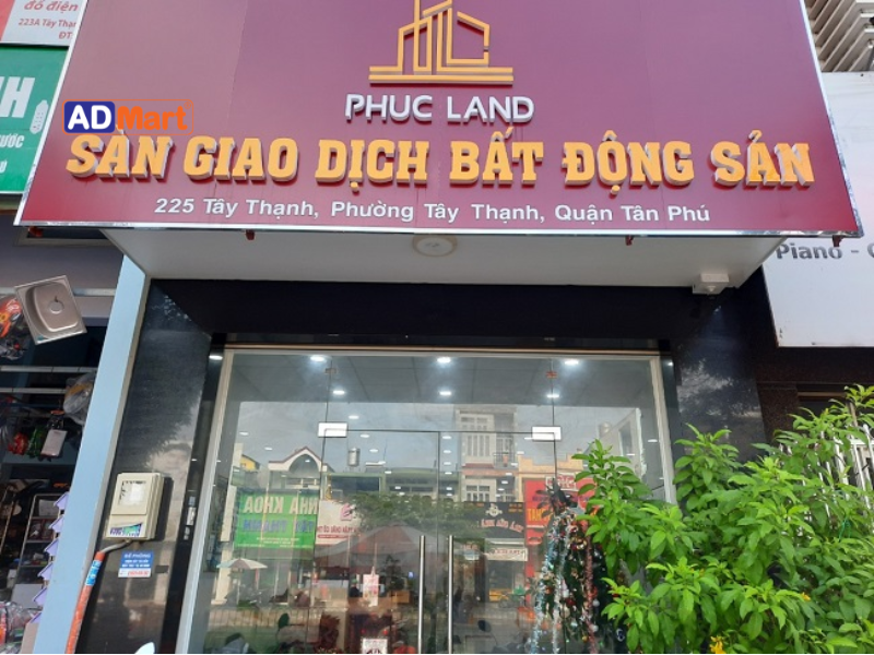 Lưu ý khi lựa chọn vật tư cho bảng hiệu môi giới bất động sản
