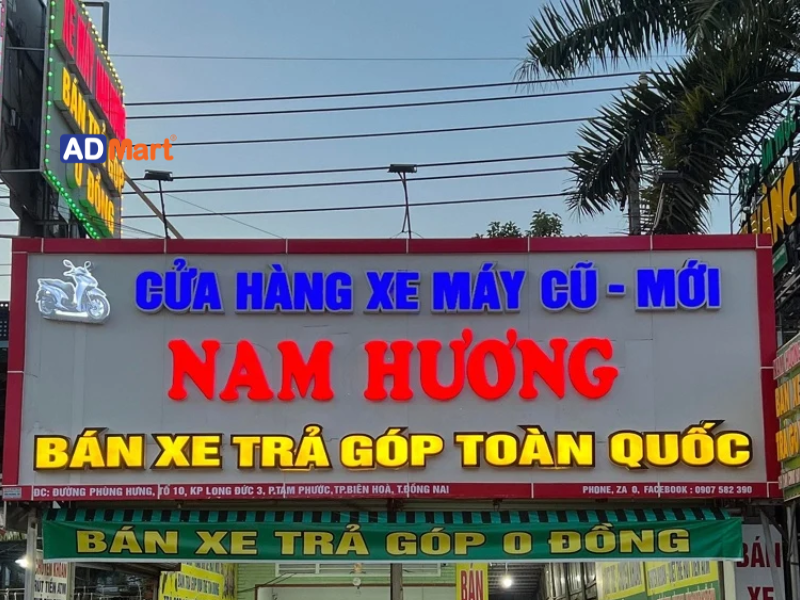 Các mẫu bảng hiệu mua bán xe máy cũ được lựa chọn nhiều hiện nay