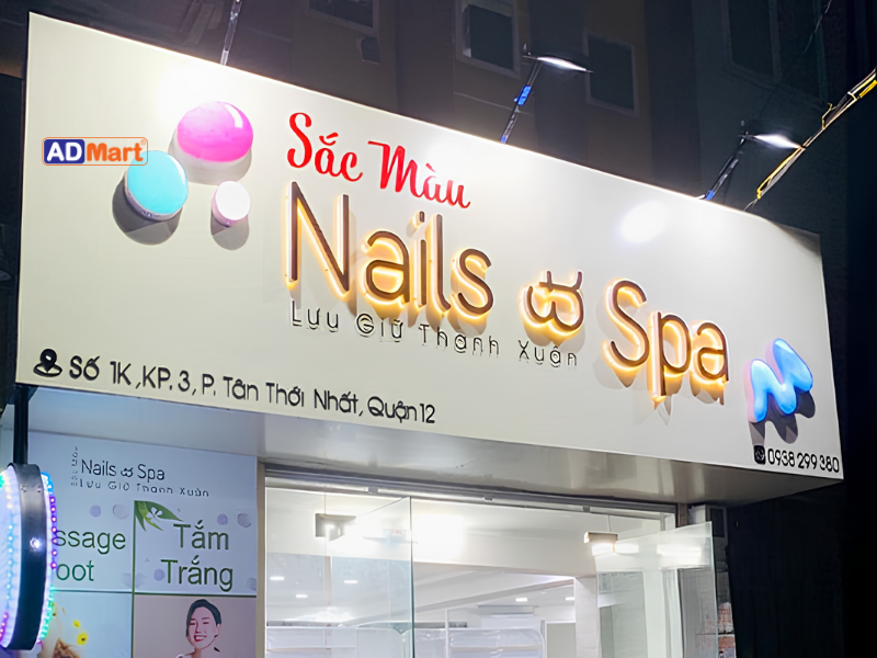 Tổng hợp các mẫu bảng hiệu nail