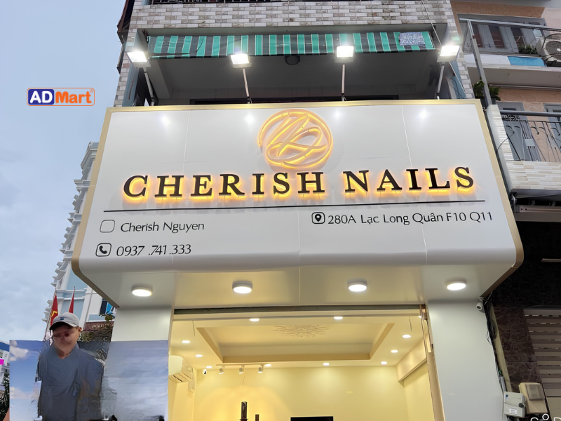 Mẫu bảng hiệu nail đẹp