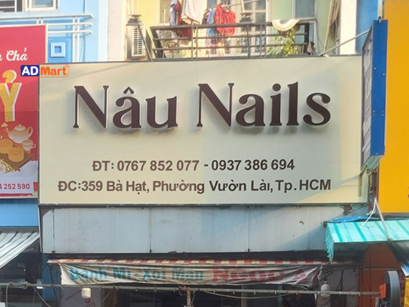 Bảng hiệu Nâu nail