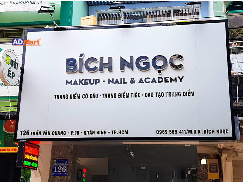 Bảng hiệu nail Bích Ngọc