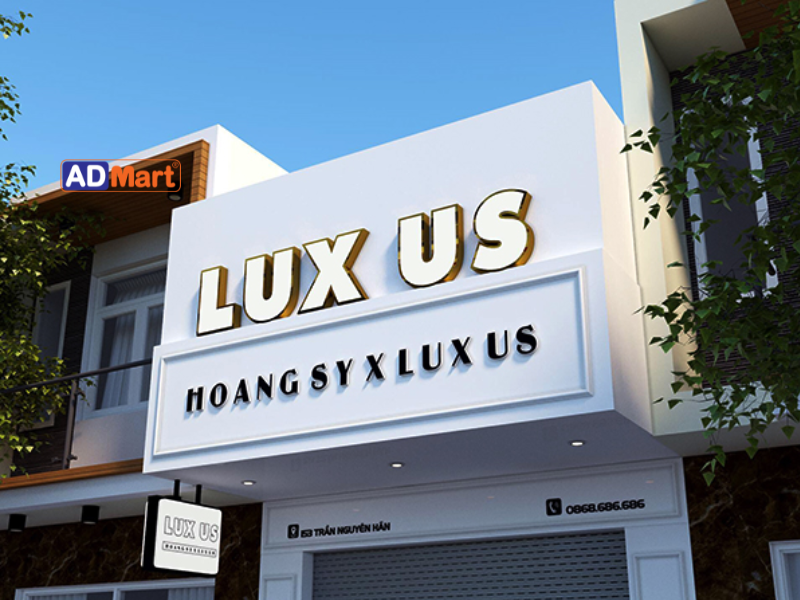 Khái niệm và đặc điểm của bảng hiệu nền trắng