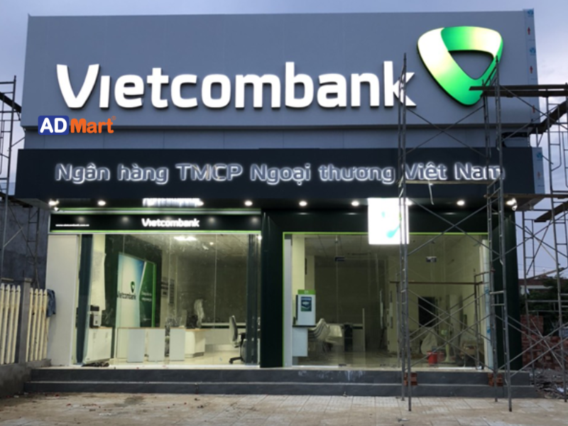 Chất liệu làm bảng hiệu ngân hàng bền, đẹp theo thời gian
