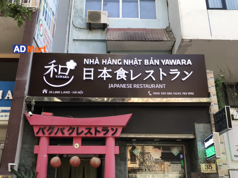 Các mẫu bảng hiệu nhà hàng Nhật Bản được ưa chuộng hiện nay