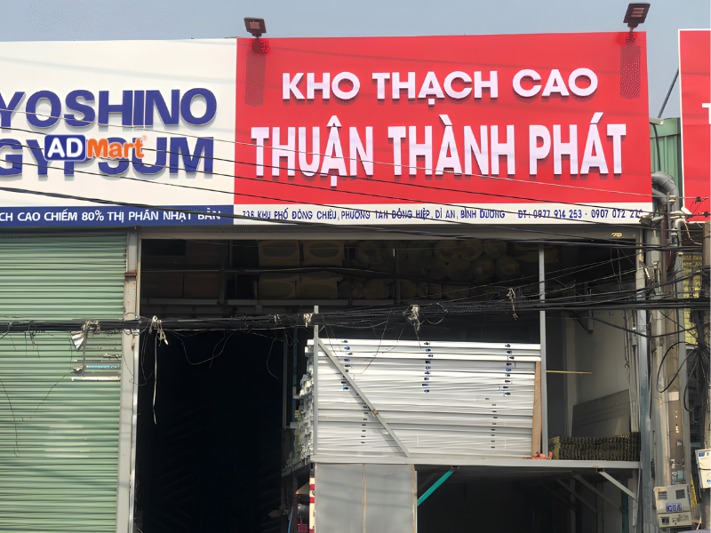 Những vật tư phù hợp để làm bảng hiệu nhà kho