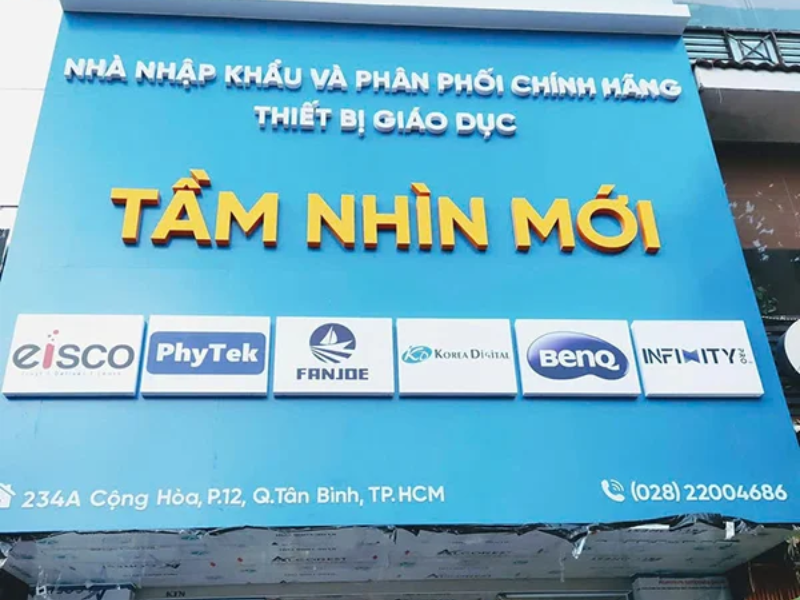 Những chất liệu phổ biến để làm bảng hiệu nhà phân phối