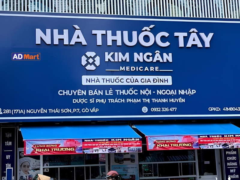 Bảng hiệu nhà thuốc tây là gì?