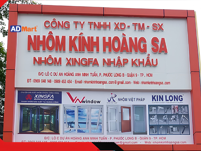 Tại sao nên đầu tư vào bảng hiệu nhôm xingfa