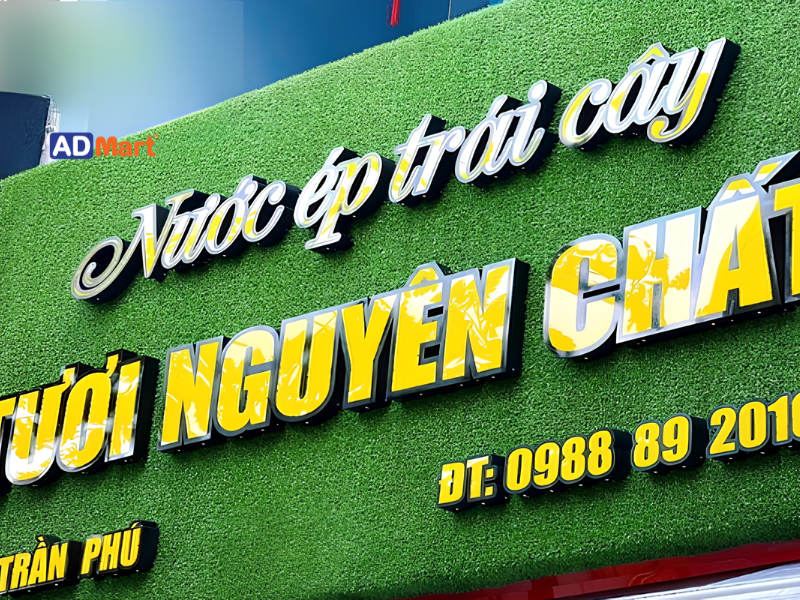 Bảng hiệu nước ép trái cây là gì?