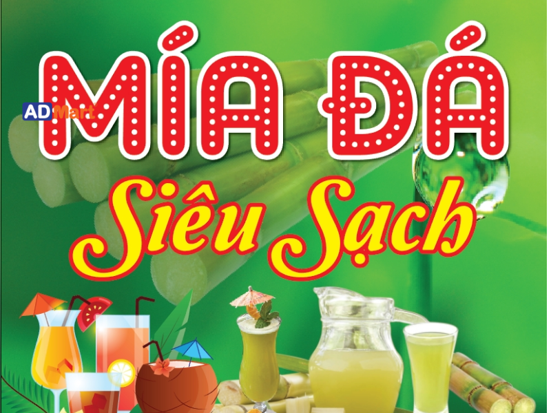 Vì sao nên làm bảng hiệu nước mía "siêu sạch"?