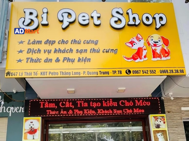 Các loại bảng hiệu Pet Shop