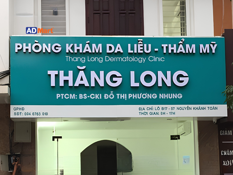 Tham khảo mẫu bảng hiệu phòng khám da liễu