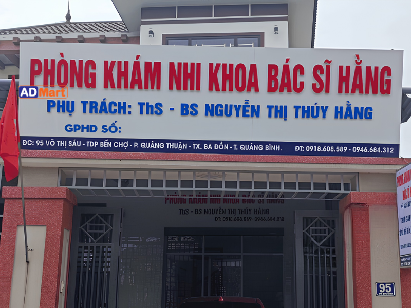 Lưu ý cốt lõi khi làm bảng hiệu phòng khám nhi