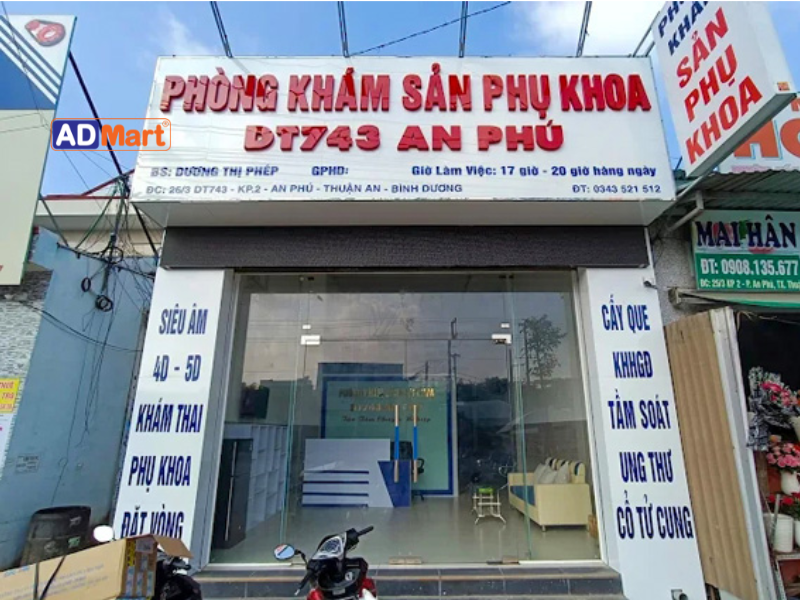 Bảng hiệu phòng khám sản: Mẫu đẹp, chuyên nghiệp, dễ nhận diện